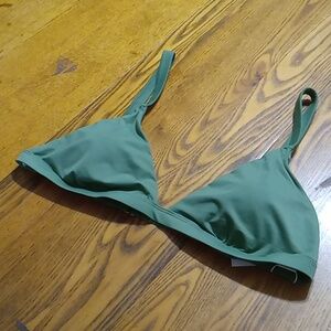 Andie Womens Bikini Extra Large XL TOP CALCOS Swim Vacation Swimwear GREEN NEW